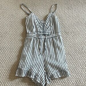 American eagle striped romper size medium